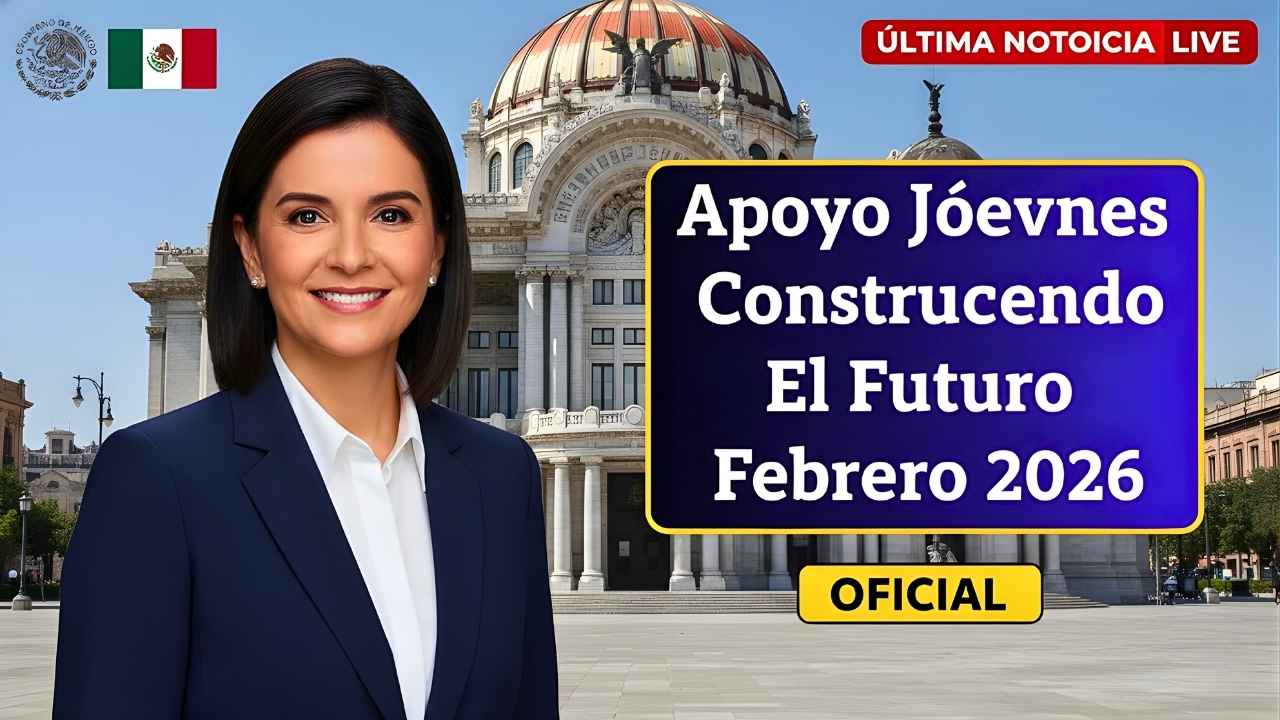 Apoyo Jóvenes Construyendo el Futuro febrero 2026: quién califica, monto de $7,500 y cómo inscribirse